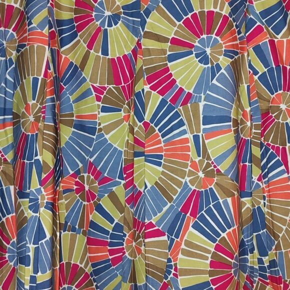 Talbots Petites Women's Geometric Print Skirt Multicolor Size 14P 14 Petite NWOT - Picture 2 of 4